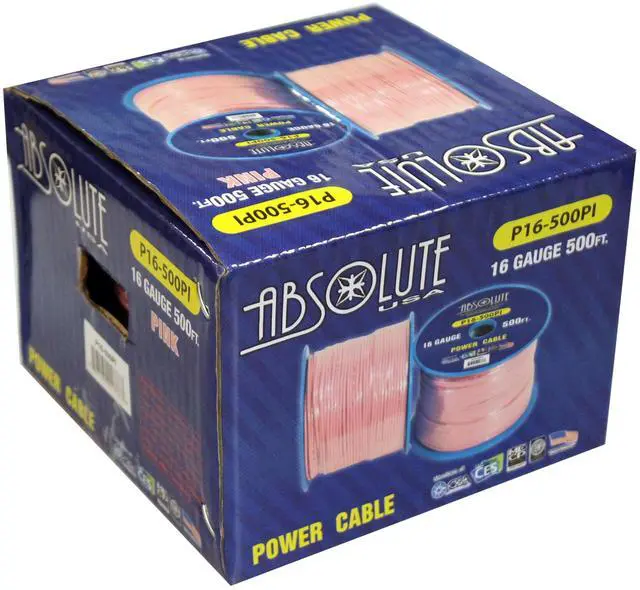 Alt view image 4 of 6 - P16-500PI 16 Gauge 500-Feet Spool Primary Power Wire Cable (Pink)