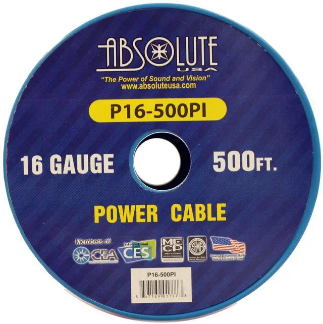 Alt view image 6 of 6 - P16-500PI 16 Gauge 500-Feet Spool Primary Power Wire Cable (Pink)