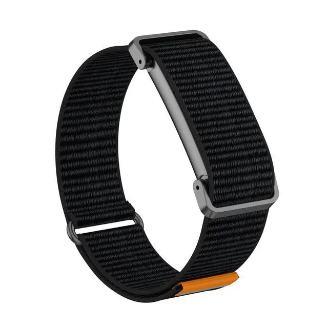 Alt view image 4 of 7 - Soft Nylon Band Compatible with Google Fitbit Air | Sport Adjustable Replacement Strap with Metal Protector Case, Breathable Wristband Hook Loop Bracelet for Women Men