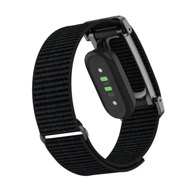 Alt view image 5 of 7 - Soft Nylon Band Compatible with Google Fitbit Air | Sport Adjustable Replacement Strap with Metal Protector Case, Breathable Wristband Hook Loop Bracelet for Women Men