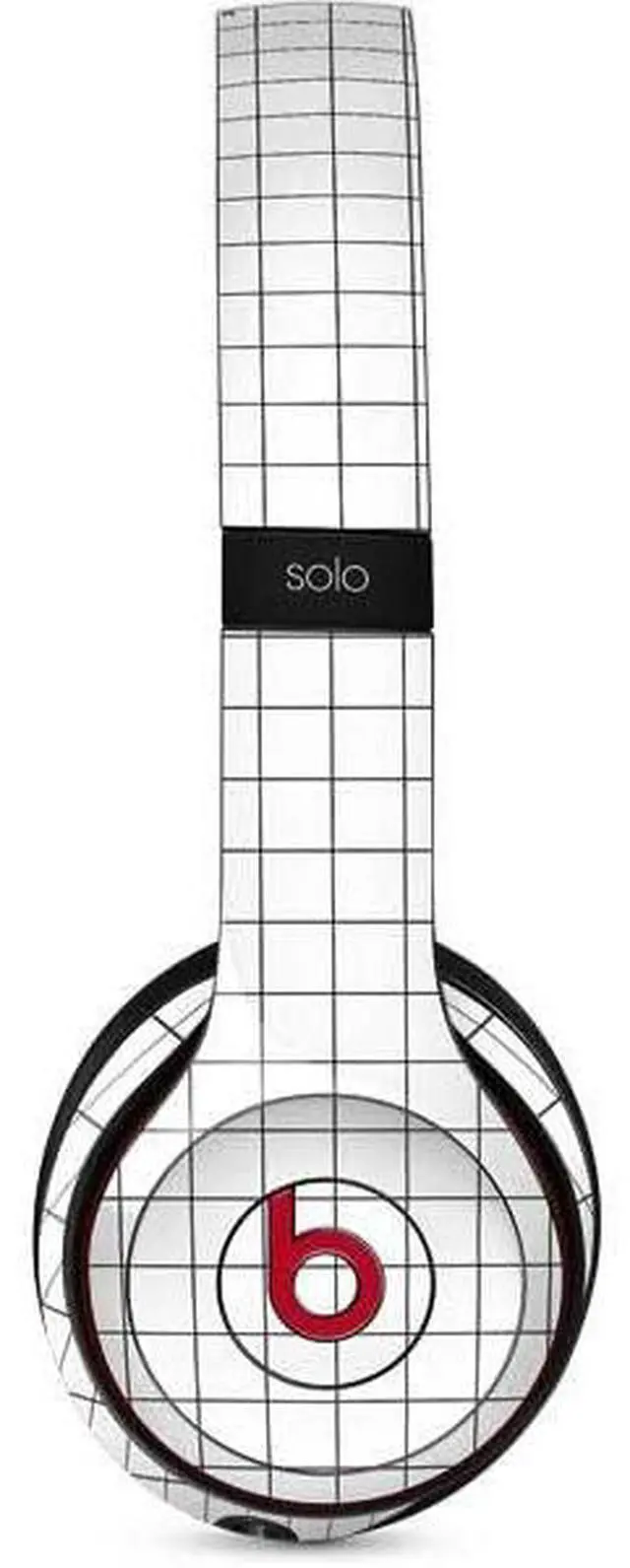 Main image of Decal Audio Skin Compatible with Beats Solo 3 Wireless - White Grid Design