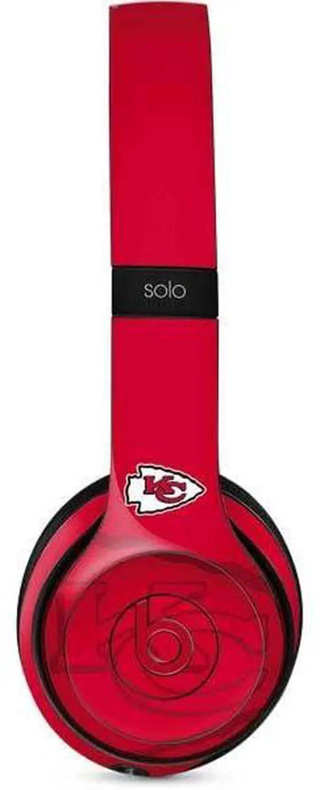 Main image of Decal Audio Skin Compatible with Beats Solo 3 Wireless - Officially Licensed NFL Kansas City Chiefs Double Vision Design