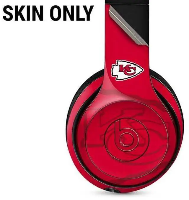 Alt view image 2 of 3 - Decal Audio Skin Compatible with Beats Solo 3 Wireless - Officially Licensed NFL Kansas City Chiefs Double Vision Design