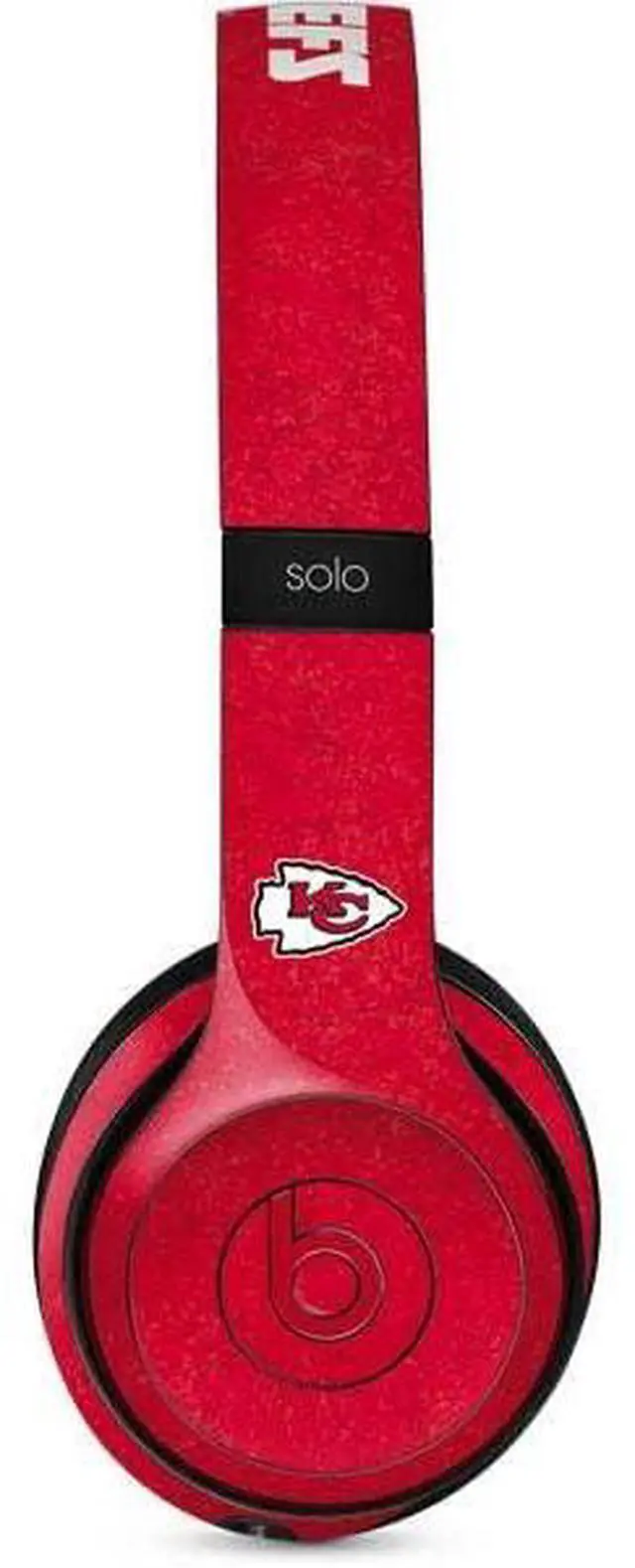 Main image of Decal Audio Skin Compatible with Beats Solo 3 Wireless - Officially Licensed NFL Kansas City Chiefs Distressed Design