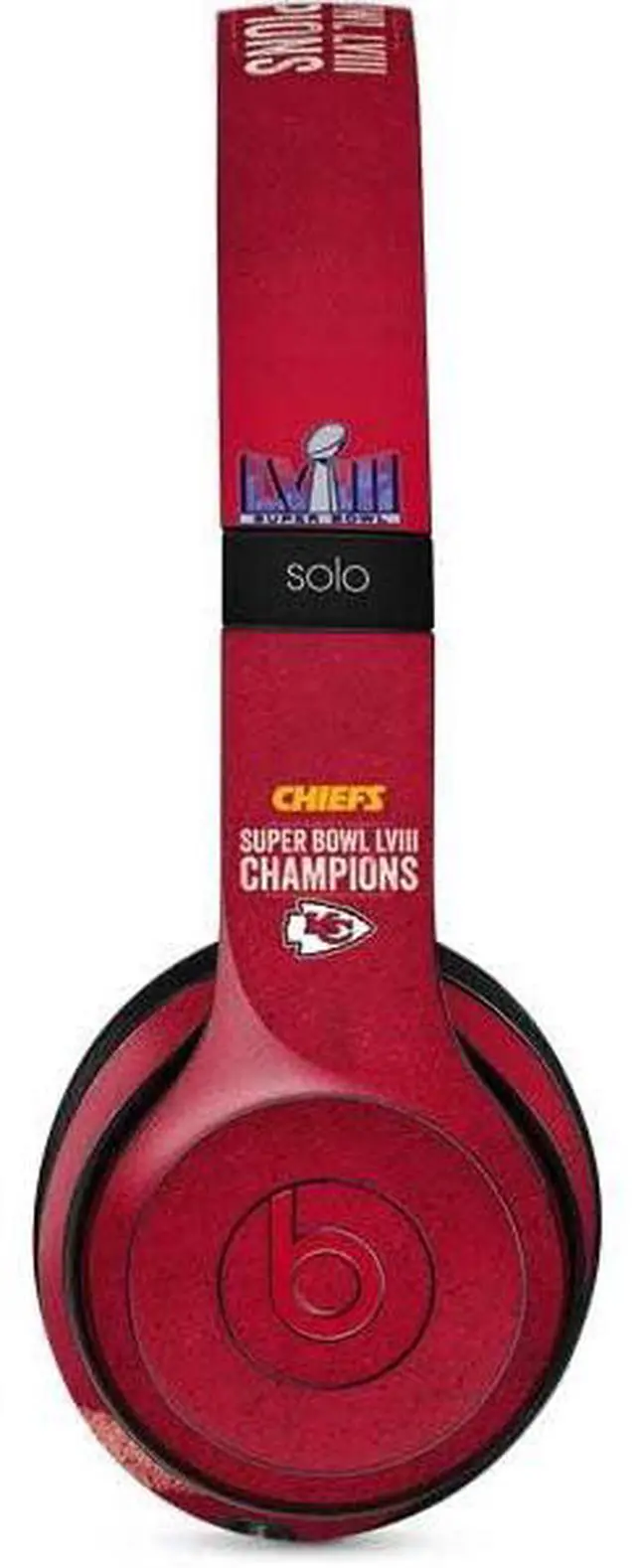 Main image of Decal Audio Skin Compatible with Beats Solo 3 Wireless - Officially Licensed NFL Chiefs Super Bowl LVIII Champions Design