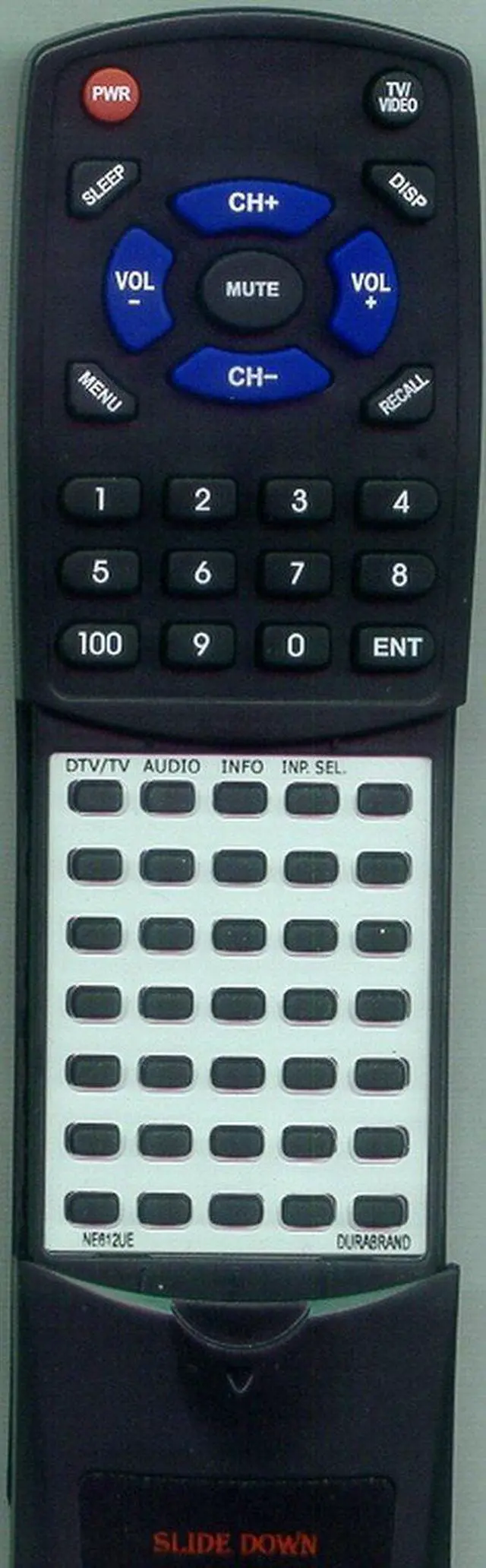 Main image of Replacement Remote Control for DURABRAND NE612UE, CR310DR8, CR130DR8