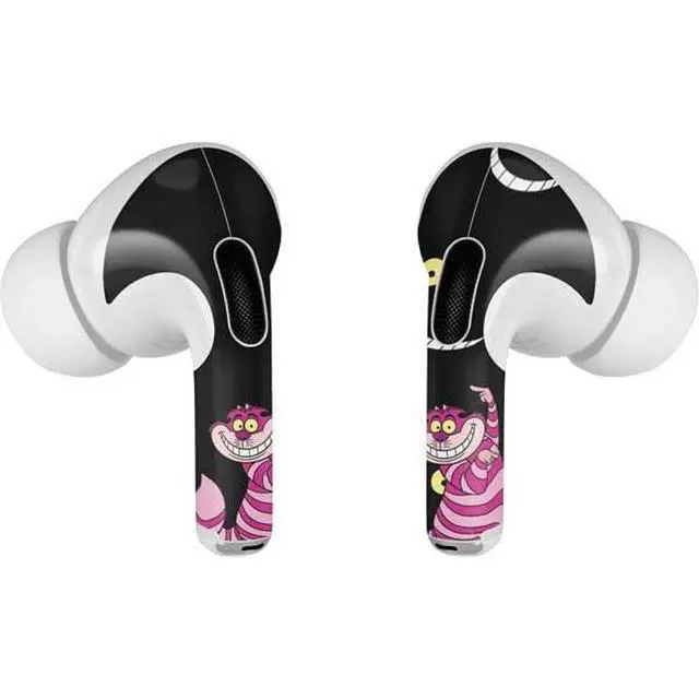 Alt view image 3 of 4 - Decal Audio Skin Compatible with AirPods Pro 2nd Gen - Officially Licensed Disney Alice in Wonderland Cheshire Cat Design