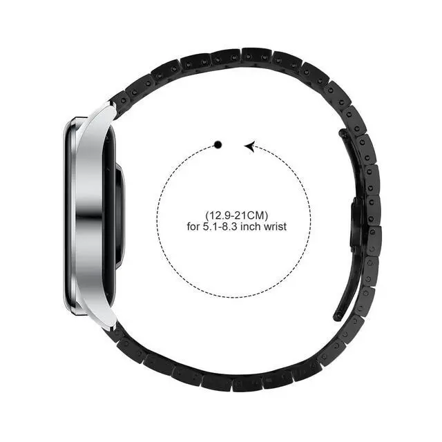 Alt view image 3 of 7 - Compatible with ALPHAGEAR Smartwatch Band, Classic Stainless Steel Watch Strap Replacement Wristband for ALPHAGEAR Bravo II, Bravo XL, Raptor, Commander, Juliet Accessories