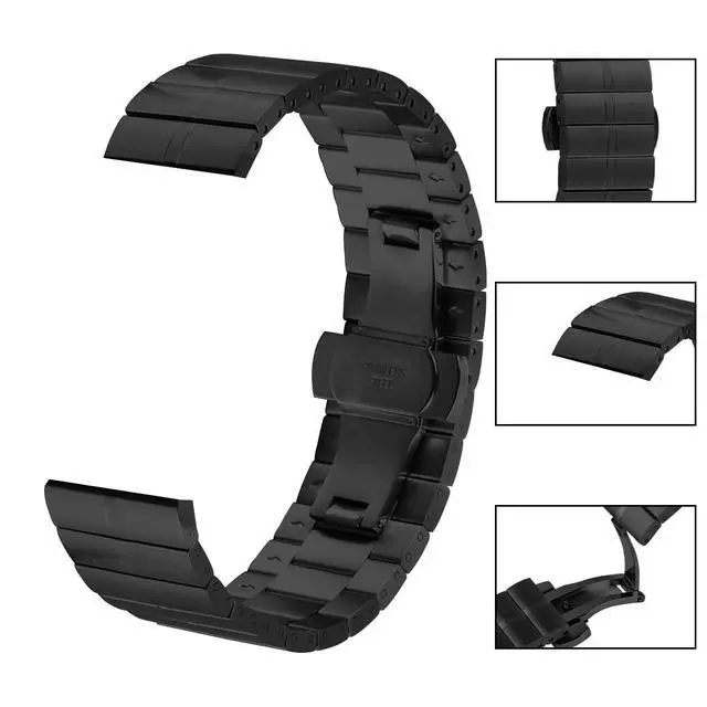 Alt view image 5 of 7 - Compatible with ALPHAGEAR Smartwatch Band, Classic Stainless Steel Watch Strap Replacement Wristband for ALPHAGEAR Bravo II, Bravo XL, Raptor, Commander, Juliet Accessories