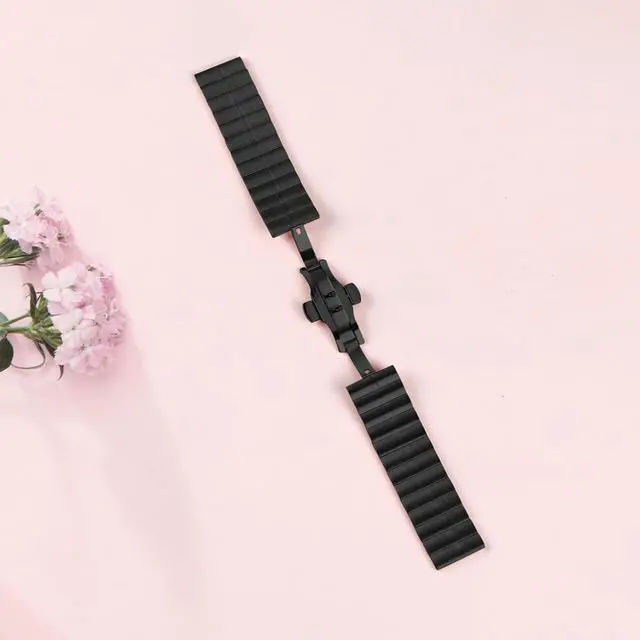 Alt view image 4 of 7 - Compatible with ALPHAGEAR Smartwatch Band, Classic Stainless Steel Watch Strap Replacement Wristband for ALPHAGEAR Bravo II, Bravo XL, Raptor, Commander, Juliet Accessories