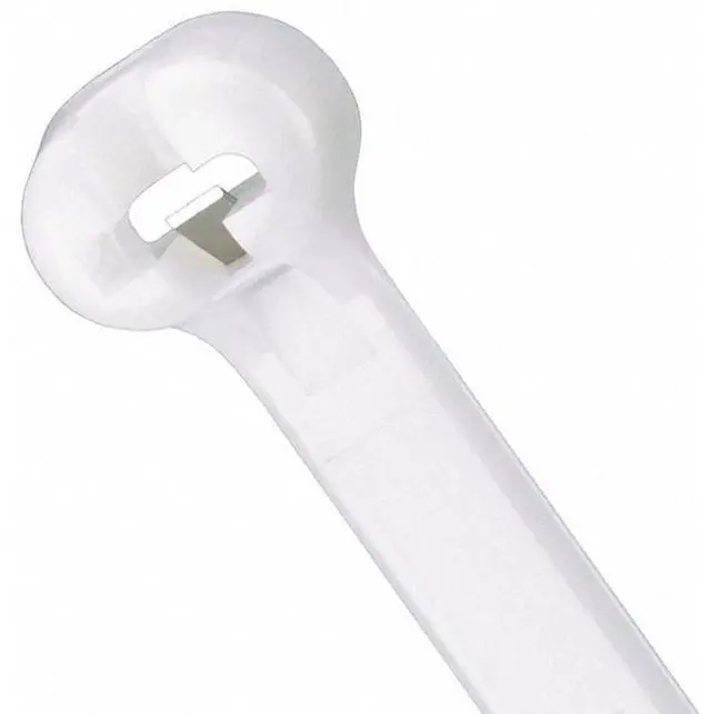 Main image of BT4LH-TL Cable Tie, Metal Barb, Light Heavy, Nylon 6.6, 14.9-Inch Length, Natural (250-Pack)