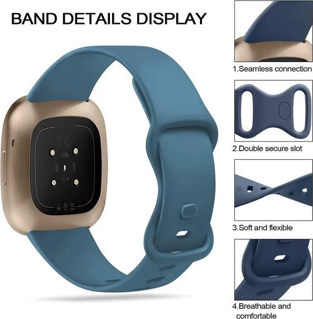 Alt view image 5 of 6 - Compatible for Cubitt CT4 Smart Watch Band, 22mm Quick Release Classic Watch Bands Soft Silicone Bands Bracelet Sports Strap for Compatible with Cubitt CT4 / CT4 GPS / CT2Pro Max Smart Watch