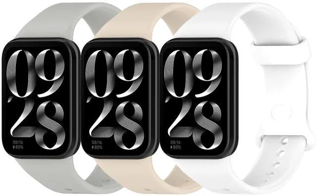 Main image of Straps for Xiaomi Mi Smart Band 8Pro 9Pro 10Pro and Redmi Watch 4 5 6, Silicone Watch Bands for Men Women