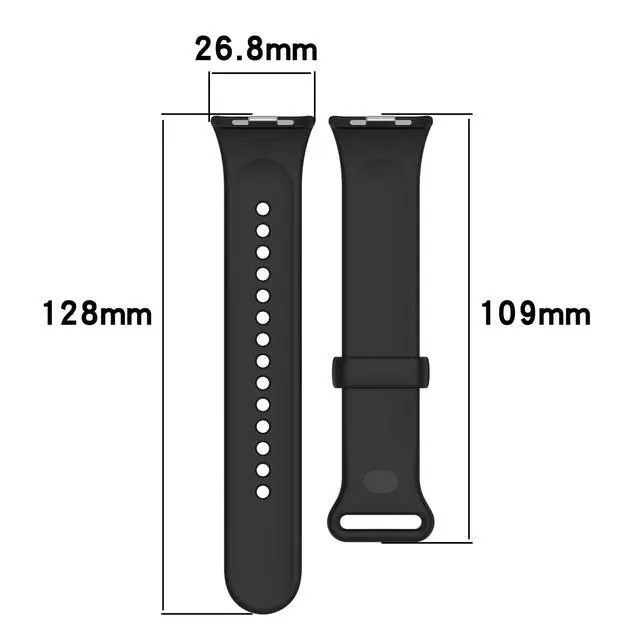 Alt view image 3 of 7 - Straps for Xiaomi Mi Smart Band 8Pro 9Pro 10Pro and Redmi Watch 4 5 6, Silicone Watch Bands for Men Women