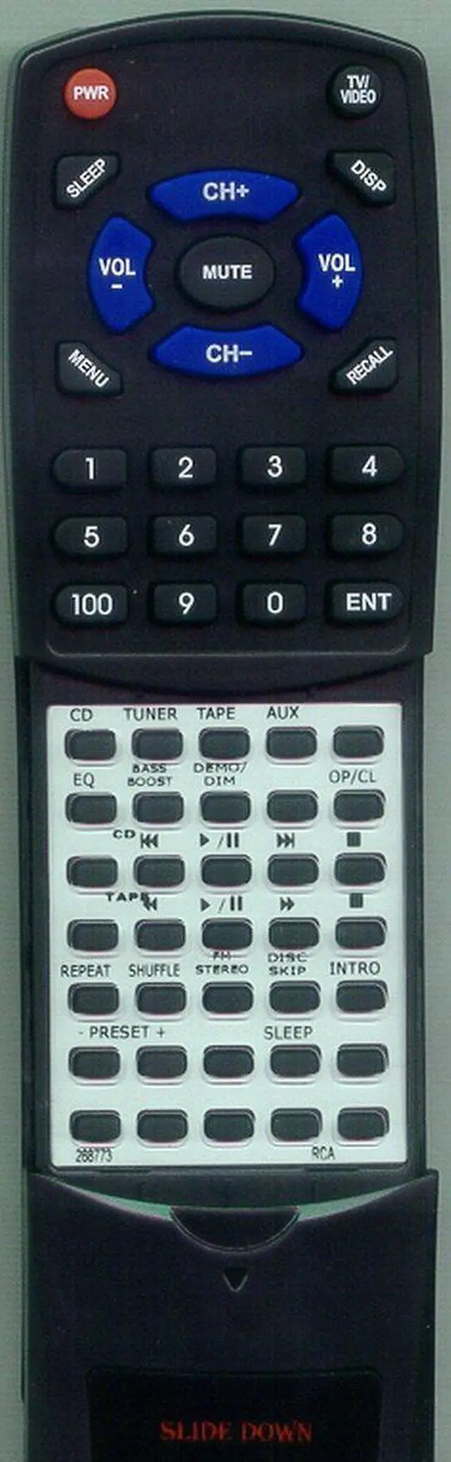 Main image of Replacement Remote Control for RCA 268773, RS2652C, RS2652, RS2652B