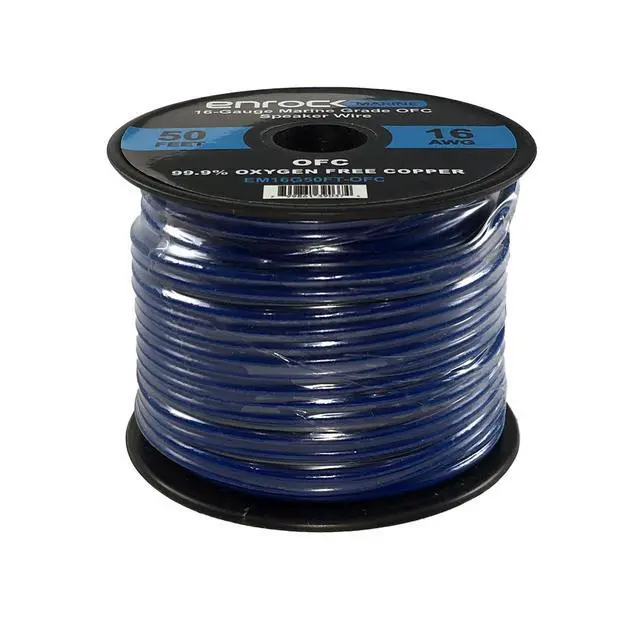 Alt view image 2 of 2 - 2 Roll of 50ft EnrockMarine 16 Gauge Tin Plated OFC Speaker Wire Cable Corrosion Resistant Jacket