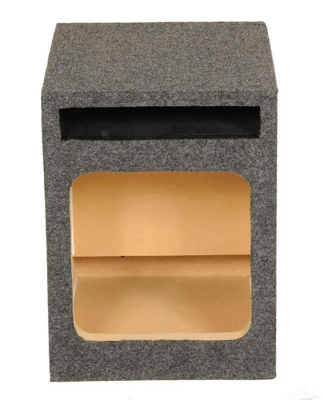 Alt view image 2 of 5 - QPower HD110 10" Single Heavy-Duty Vented Square Subwoofer Enclosure | Chair with Footrest, Outdoor Furniture for Patio, Balcony, Backyard, or Porch, Blue Stripe