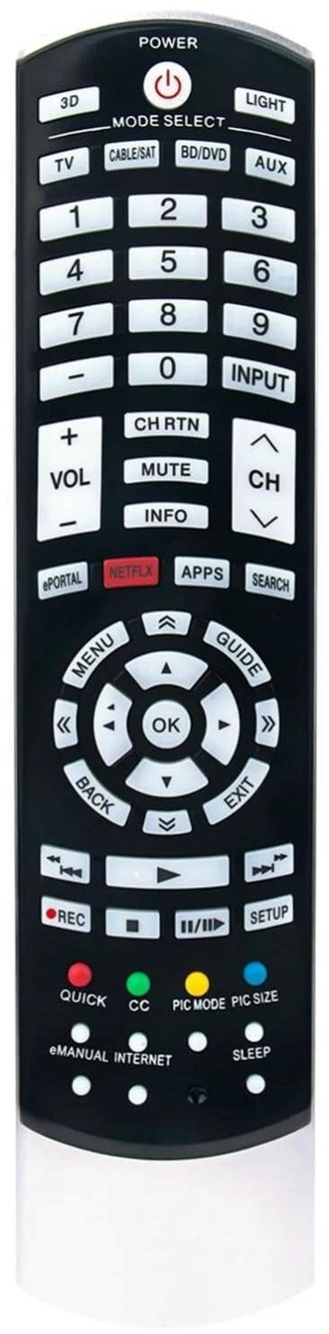 Main image of CT-90395 TV Remote Control for Toshiba TV in Living Rooms or Rooms, Replacement Models CT-90367 CT-90404 CT-90408 CT-90366 CT-90368 CT-90369, Replacement Remote Compatible Models 55L6200U 42L6200U
