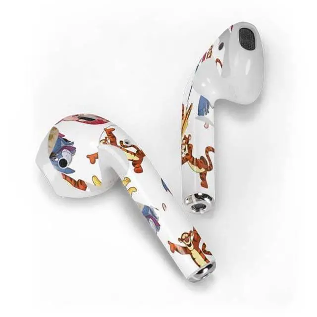 Alt view image 2 of 4 - Decal Audio Skin Compatible with Apple AirPods - Officially Licensed Disney Winnie The Pooh Character Pattern Design
