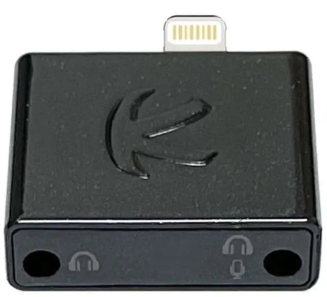 Main image of iAudioL Splitter (Black): 24-bit, Tiny Rigid Compatible to Lightning to 3.5 mm Headphone Stereo Splitter Adapter, compatible to Lightning connector iPhone,iPad,iPod Touch with iOS 10 or later