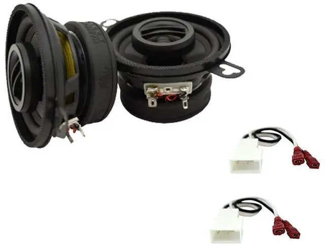 Main image of 3.5" Rear Panel Speakers Fits Toyota MR2 1991-1995 HA-R35 | 90 watt rhythm series pair, direct factory car replacement, clean full range sound, easy drop-in install, 3.5 inch