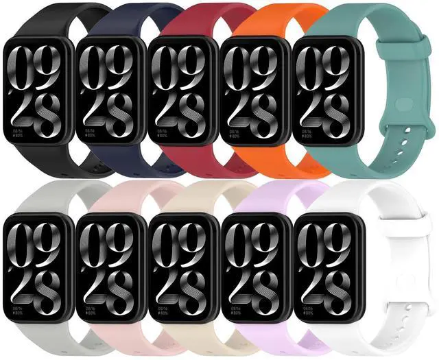 Main image of Straps for Xiaomi Mi Smart Band 8Pro 9Pro 10Pro and Redmi Watch 4 5 6, Silicone Watch Bands for Men Women
