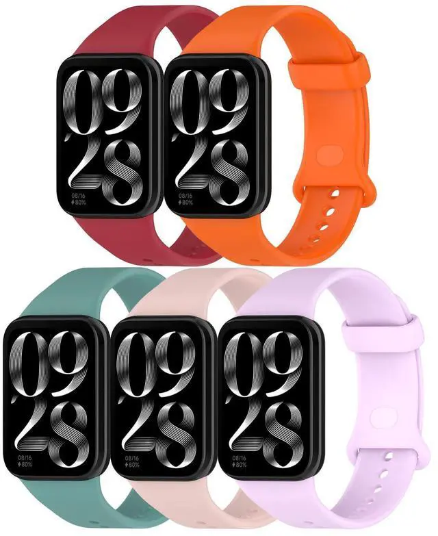 Main image of Straps for Xiaomi Mi Smart Band 8Pro 9Pro 10Pro and Redmi Watch 4 5 6, Silicone Watch Bands for Men Women