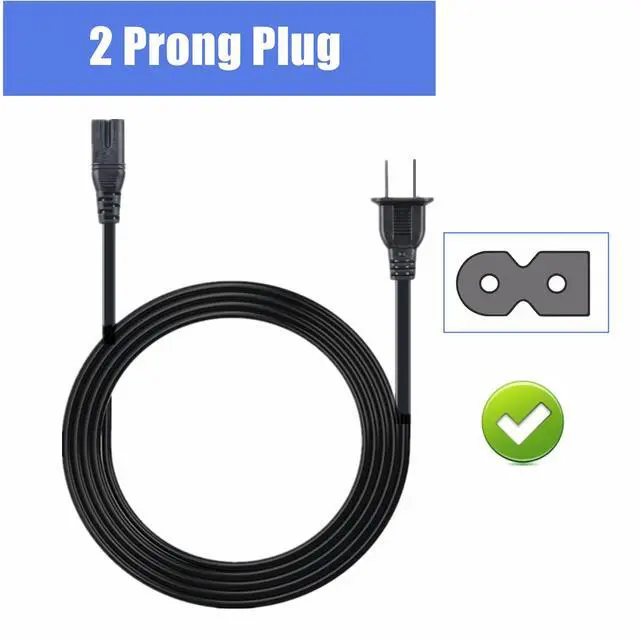 Alt view image 2 of 4 - 5ft AC in Power Cord Outlet Socket Cable Plug Lead Replacement for Naxa NPB-428 NPB428 Portable AM/FM Stereo Radio Cassette Recorder MP3/CD Player