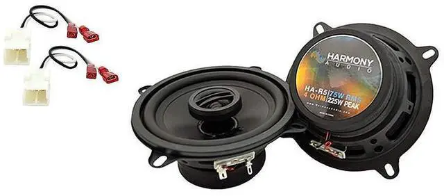 Main image of 5.25" Rear Replacement Speakers Fits Dodge Ram 2500 2006-2009 | Factory car stereo upgrade, pairs with front doors, 225 watts peak power, clear and full-range sound, easy bolt-in, 5.25 inch