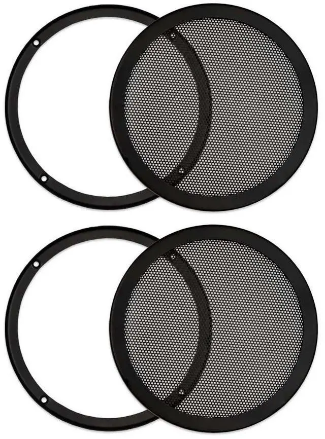Main image of Monitor Subwoofer Part, Heavy Duty Steel Mesh Snap On Woofer Grills for 8" Speakers 2 Grill Pack (SG-M8-2)