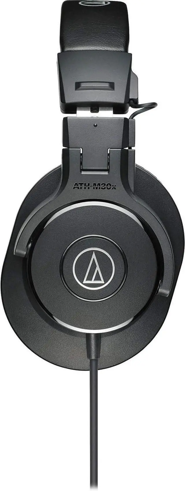 Alt view image 3 of 6 - ATH-M30x Professional Studio Monitor Headphones, Black + Microfiber Cleaning Cloth + Headphone Stand + Headphone CASE + Goby Labs Headphone Cleaner 4 fl oz