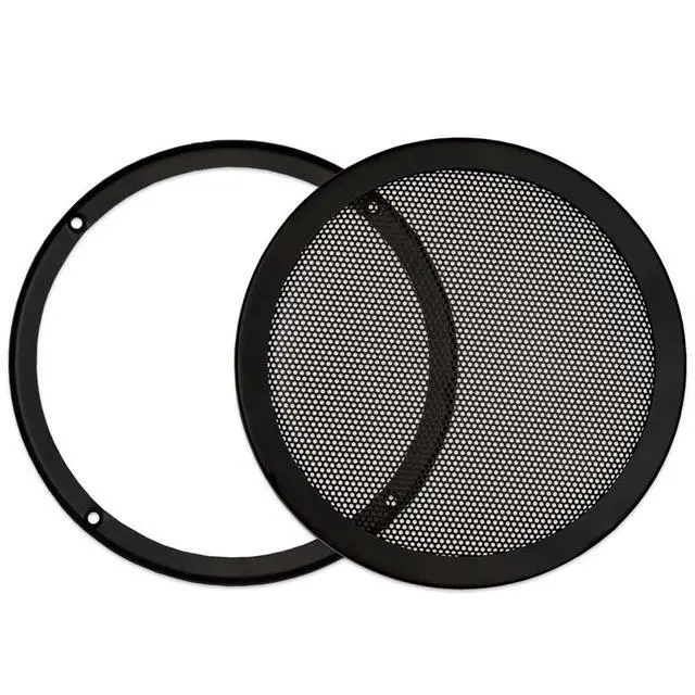 Alt view image 2 of 4 - Monitor Subwoofer Part, Heavy Duty Steel Mesh Snap On Woofer Grills for 8" Speakers 2 Grill Pack (SG-M8-2)