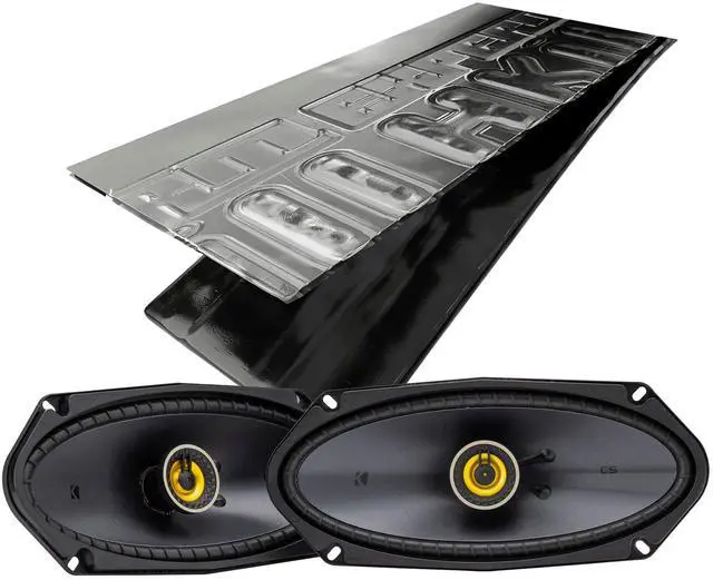 Main image of CSC4104, CS Series 4x10 2 Way Coaxial Car Speakers + Damping Kit Bundle