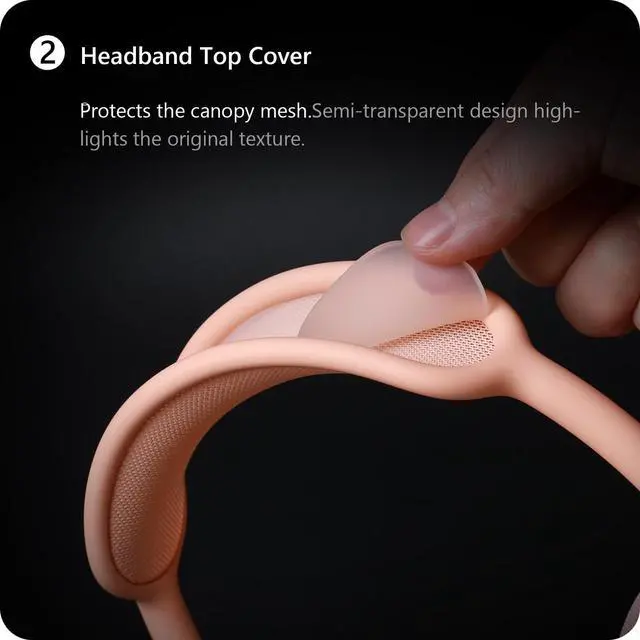Alt view image 7 of 7 - Silicone Case Cover for AirPods Max Headphone (for Orange)