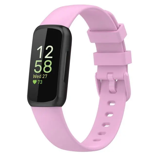 Alt view image 5 of 7 - Silicone Wristband Replacement Sports Straps Bracelet Compatible with Fitbit Inspire 3 Health & Fitness Tracker -small size 5.5-8.1