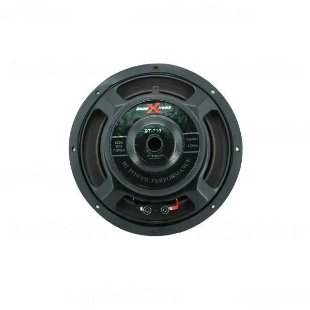 Alt view image 7 of 7 - 2X SoundXtreme ST-710 10-Inch 4-Ohms Car Audio 1200 Watts Slim/Shallow Mount Subwoofer Deep Bass 2" Voice Coil - 1 Pair Accurate Frequency Response 38Hz - 3500Hz