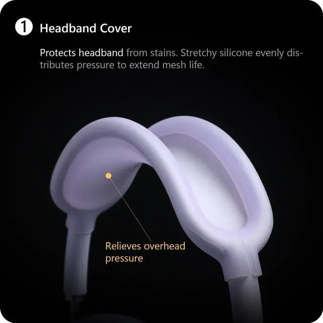 Alt view image 6 of 7 - Silicone Case Cover for AirPods Max Headphone (for Purple)
