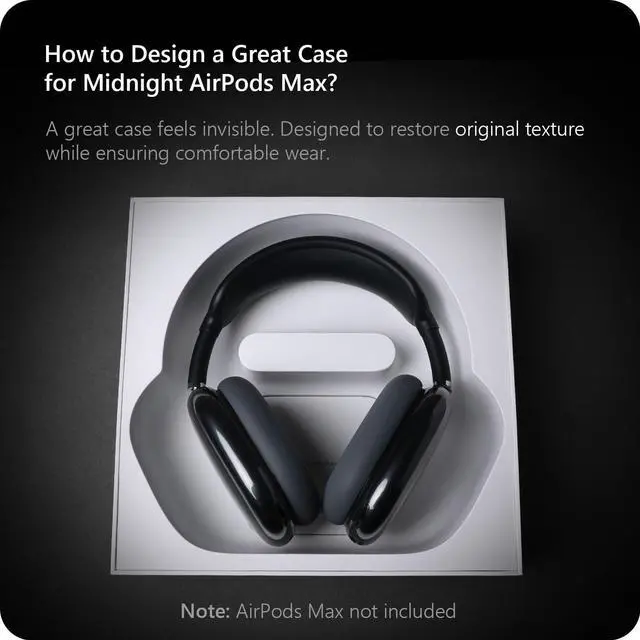 Alt view image 2 of 7 - Silicone Case Cover for AirPods Max Headphone (for Midnight)