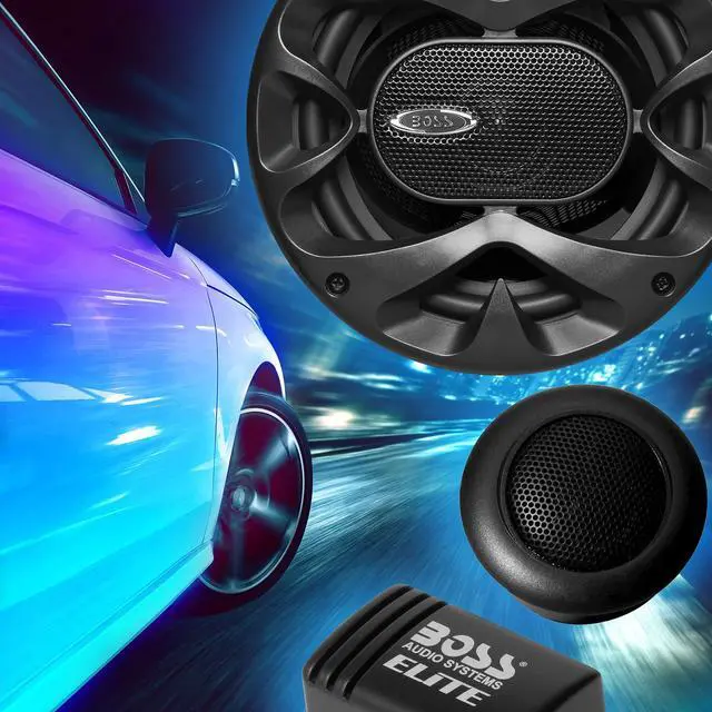 Alt view image 2 of 5 - Elite BCK65 Component Car Speaker System - 2 6.5 Inch Speakers, 2 Tweeters, 2 Crossovers, 350 Watts Max Power