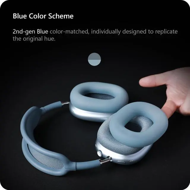 Alt view image 3 of 7 - Silicone Case Cover for AirPods Max Headphone (for Blue)