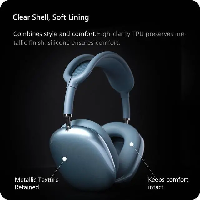 Alt view image 4 of 7 - Silicone Case Cover for AirPods Max Headphone (for Blue)
