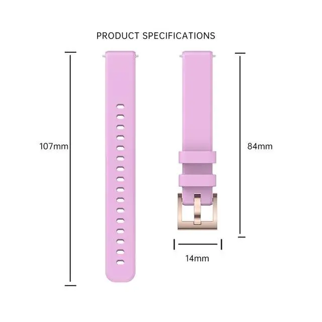 Alt view image 2 of 7 - Replacement Bands Compatible with Garmin Lily 2/Lily 2 Active, Silicone Straps for Men for Women