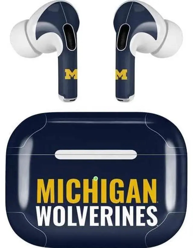 Main image of Decal Audio Skin Compatible with Apple AirPods Pro - Officially Licensed University of Michigan Wolverines M Design