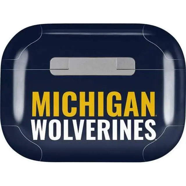 Alt view image 2 of 4 - Decal Audio Skin Compatible with Apple AirPods Pro - Officially Licensed University of Michigan Wolverines M Design