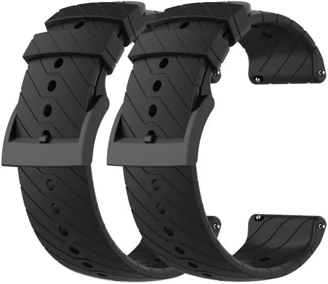 Main image of 2-pack Replacement Strap Bands for iTech Fusion 3/for Suunto 7/9/9 Baro/Spartan Sport/D5,Silicone Watch Bands Sport Strap Wristband Bracelet