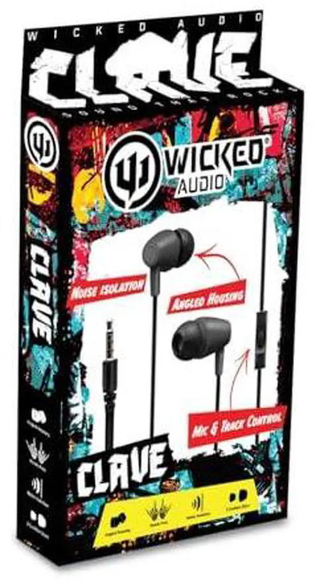 Alt view image 3 of 3 - WI550 Clave Wired Earbuds with Mic - Black