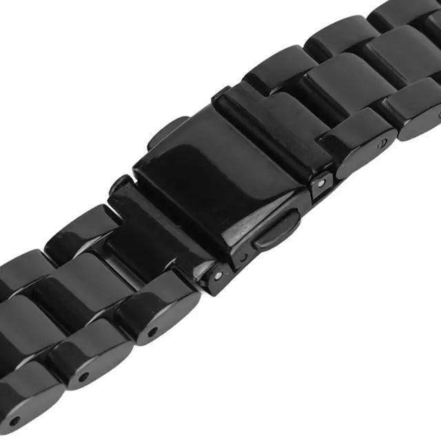 Alt view image 4 of 7 - Stainless Steel Straps for Band 5 4, Butterfly Folding Clasp Dressy Smartwatch Replacement Straps for Women Men