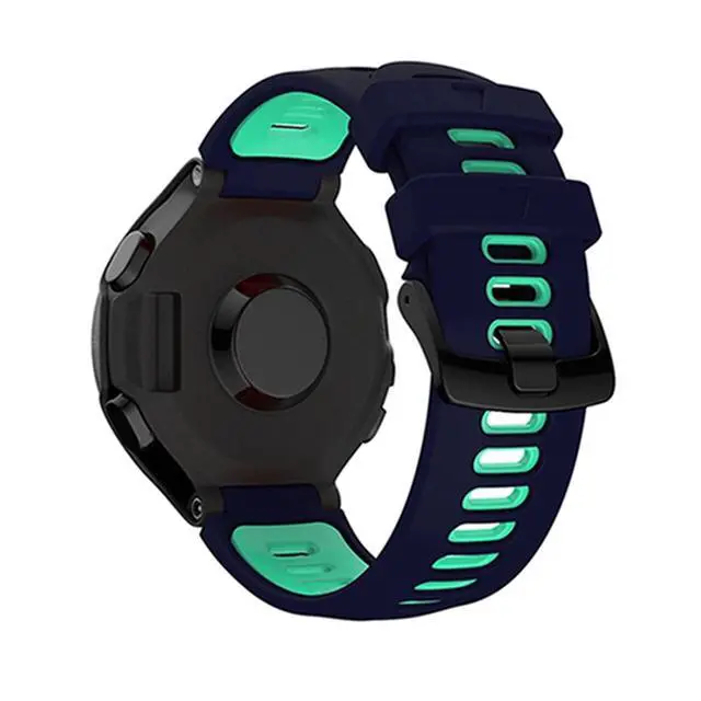 Alt view image 4 of 7 - Watch Band Silicone Replacement Watchstrap for Garmin Forerunner 235 220 230 620 630 735XT Bracelet Outdoor Sport Wristband (Color: Teal Blue)
