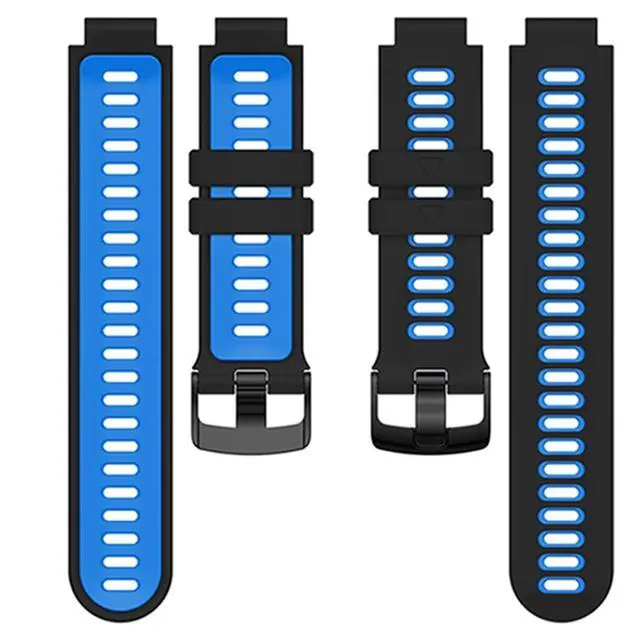 Alt view image 7 of 7 - Watch Band Silicone Replacement Watchstrap for Garmin Forerunner 235 220 230 620 630 735XT Bracelet Outdoor Sport Wristband (Color: Teal Blue)