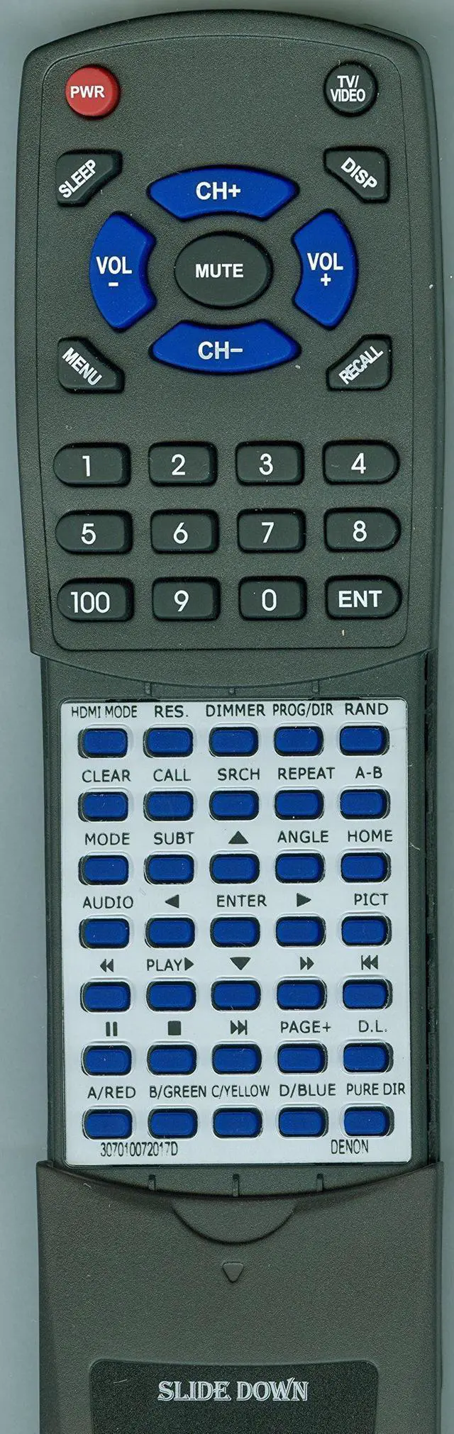 Main image of Replacement Remote for Denon DBP2011UDCI, DBP2012UDCI, DBP1611UD, RC-1151